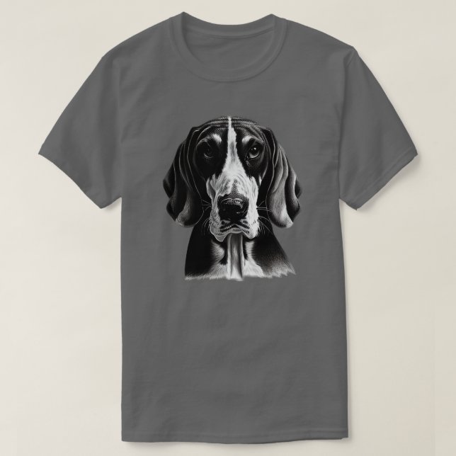 Camiseta American English Coonhound Dog (Frente do Design)