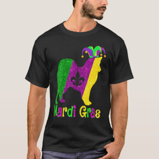 Camiseta American Eskimo Dog Lover Mardi Gras Carnival Jest