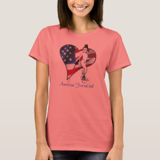 Camiseta American FencerGrrl - USAHeart