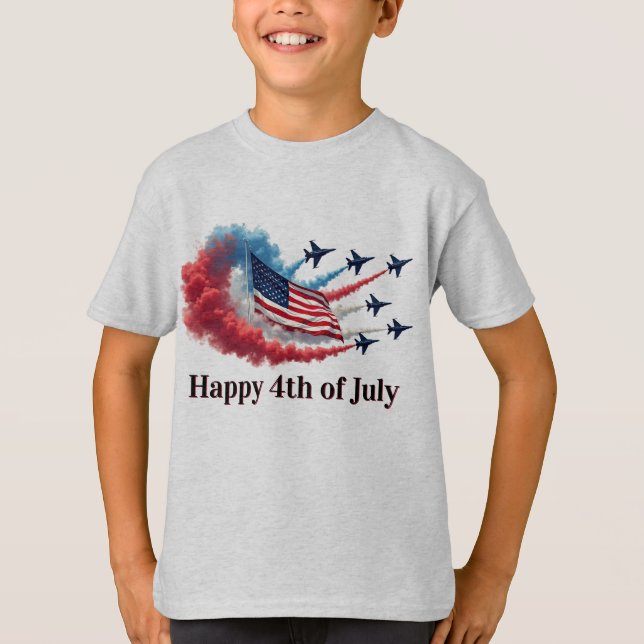 Camiseta American Flag, 4 de julho (Frente)