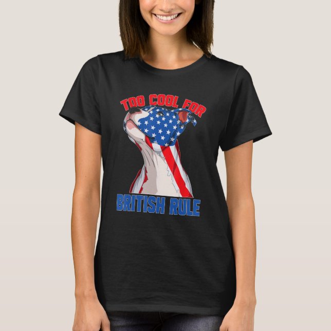 Camiseta American Flag 4th Of July To Cool For British Rule (Frente)