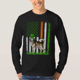 Camiseta American Flag Alaskan Malamute Dog St Patricks Da