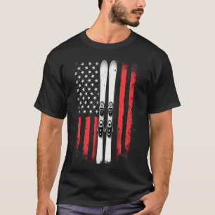 Camiseta American Flag Alpino Skiier