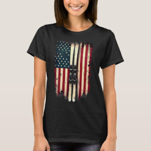 Camiseta American Flag Alpino Skiier 2