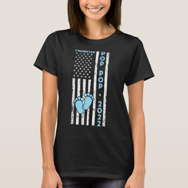 Camiseta American Flag American Promoted Pop Pop 2022 Happy (Frente)