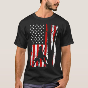 Camiseta American Flag Arborist Para Árvore