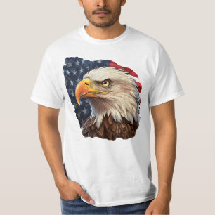 Camiseta American Flag Bald Eagle