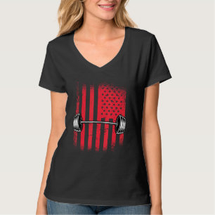 Camiseta American Flag Barbell