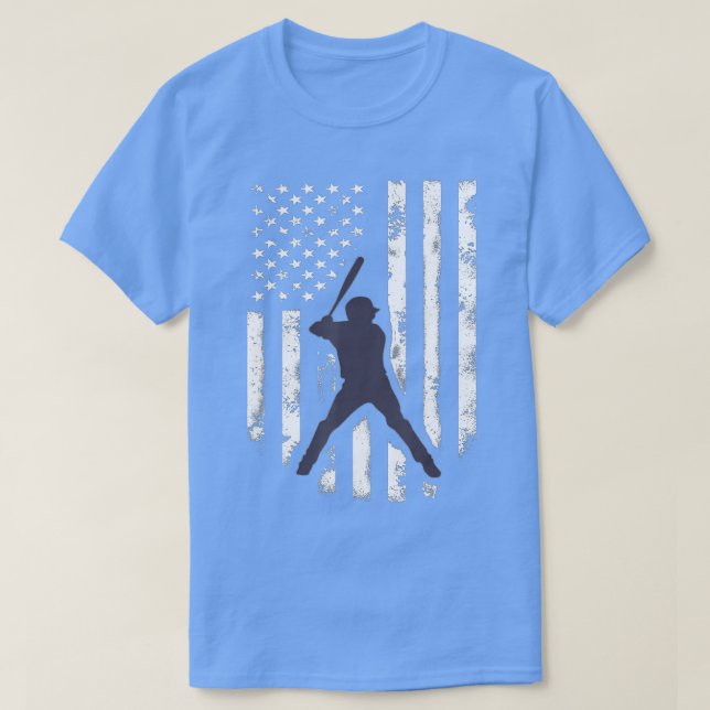 Camiseta American Flag Baseball Legal Distante Jersey Gif (Frente do Design)