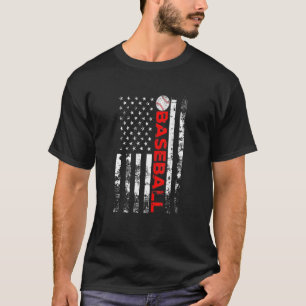 Camiseta American Flag Baseball Team - Bandeira De Baseball