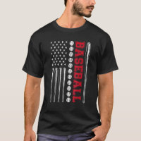 American Flag Baseball Team Men Meninos Miúdas Rap