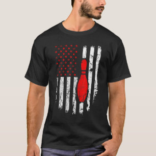 Camiseta American Flag Boliche Usa Patriotic Sport Christm