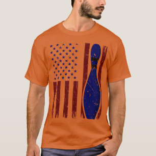Camiseta American Flag Bowler Jersey 4 De Julho Boliche