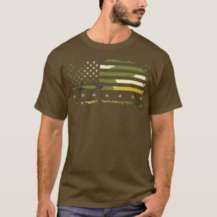 Camiseta American Flag Camouflage Dirt Bike Motocross