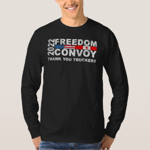 Camiseta American Flag Canada Flag Freedom Transport 2022 T