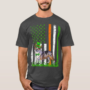 Camiseta American Flag Cardigan Welsh Corgi Dog Rua P