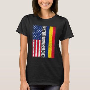 Camiseta American Flag Chad Flag Best Big Brother Ever Fami
