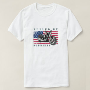 Camiseta American Flag Classic EUA Bike, movido pela Sobrie