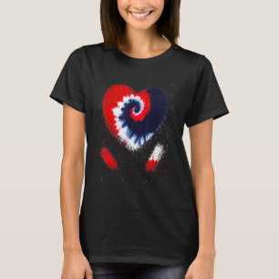 Camiseta American Flag Color Tie Dye Hearotic 4th J