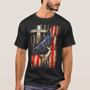 Camiseta American Flag Cross Jesus Hand Pride Christian T-S