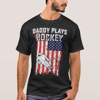 Camiseta American Flag Daddy Hockey USA Patriotic 4th Of Ju