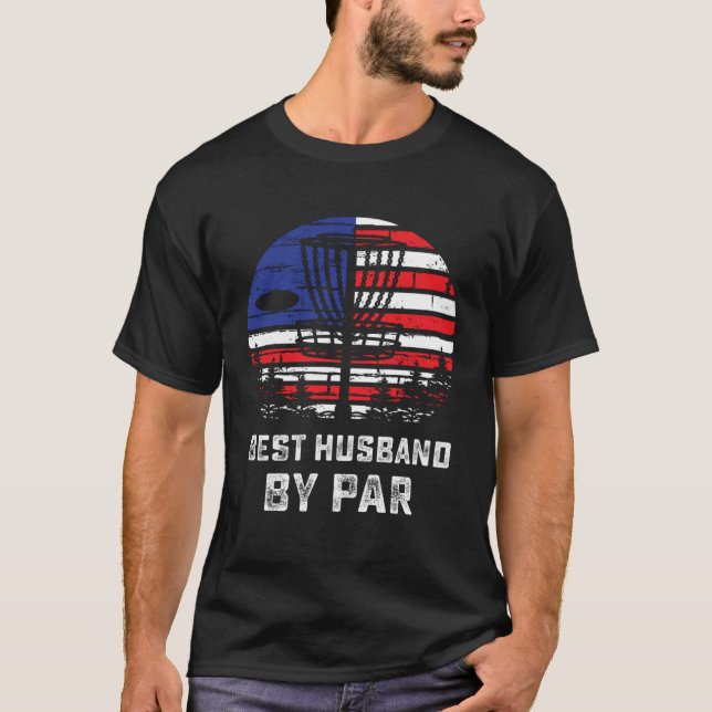 Camiseta American Flag Disc Golf Husband Patriotic Disk Gol (Frente)