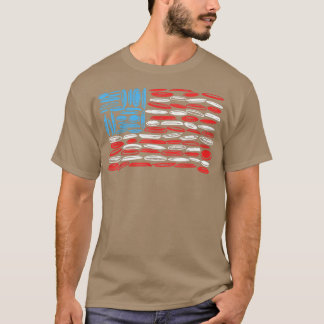 Camiseta American Flag Disc Golf Usa Old Glory Graphic 17 