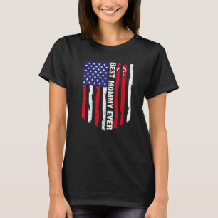 Camiseta American Flag e Singapore Flag Best Mamãe Ever Fam