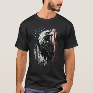 Camiseta American Flag Eagle 4th Of July Independence Day P