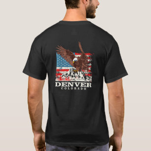 Camiseta American Flag Eagle Denver Patriotic Colorado Patr