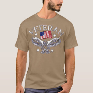 Camiseta American Flag Eagle Veteran