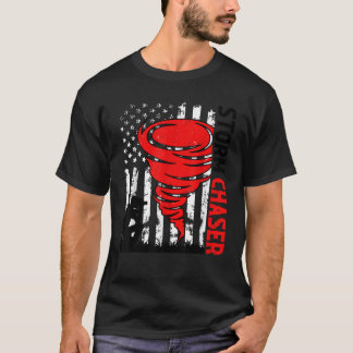 Camiseta American Flag Estados Unidos Tornado Storm Chaser