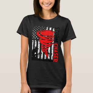 Camiseta American Flag Estados Unidos Tornado Storm Chaser 