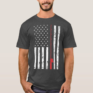 Camiseta American Flag FishingVintage Fishing72 