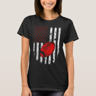 Camiseta American Flag Football USA Patriotic Sport Lover C