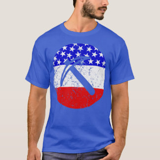 Camiseta American Flag Geologist Miner Pick