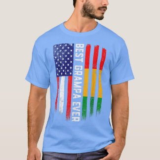 Camiseta American Flag & Guiné Best Grampa Nunca
