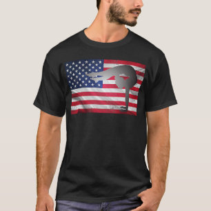 Camiseta American Flag Gymnastics Team Gymnast Girls Tumbl
