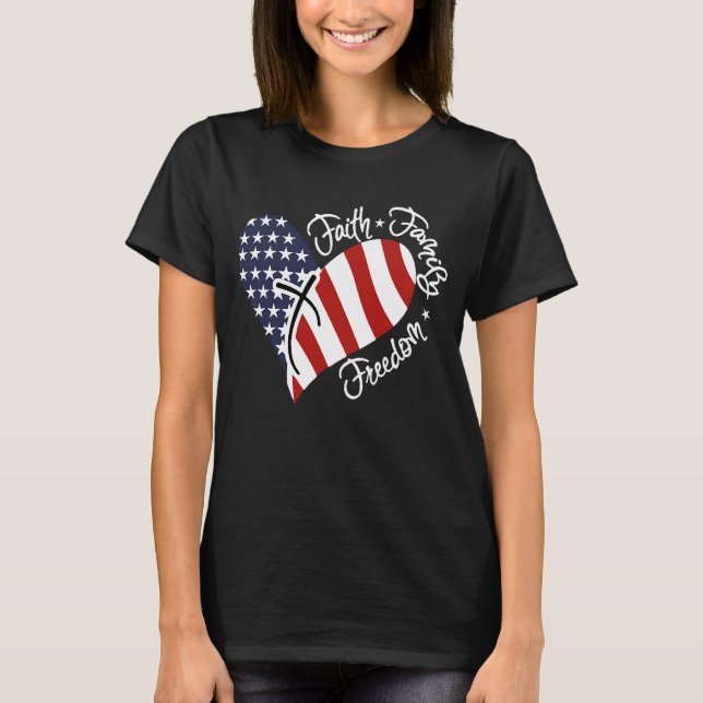 Camiseta American Flag Heart (Frente)
