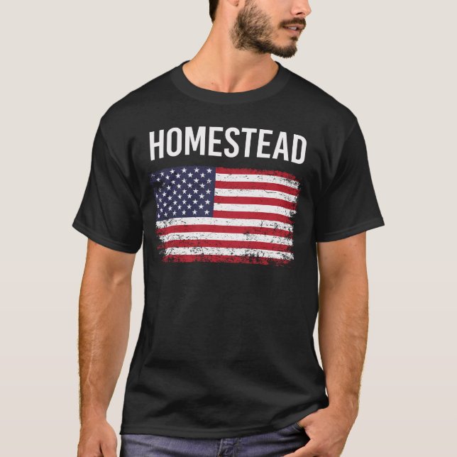 Camiseta American Flag Homestead (Frente)