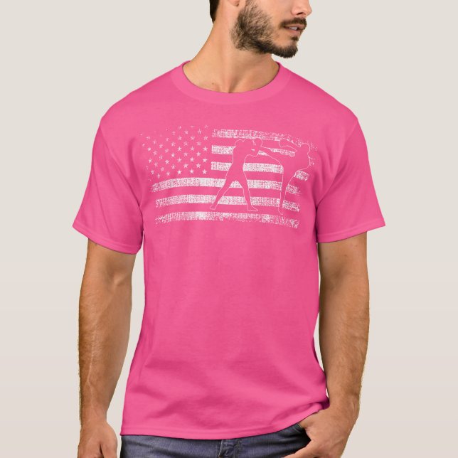 Camiseta American Flag Kickboxing (Frente)