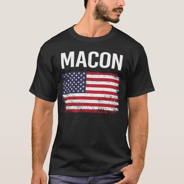Camiseta American Flag Macon (Frente)
