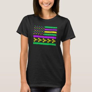 Camiseta American Flag Mardi GrasMardi Gras Crawfish Outfit