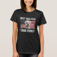 American Flag Melhor Pai Maltês Já Pai De Cachorro