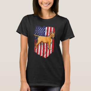 Camiseta American Flag Miniature Bull Terrier 4 De Julho U