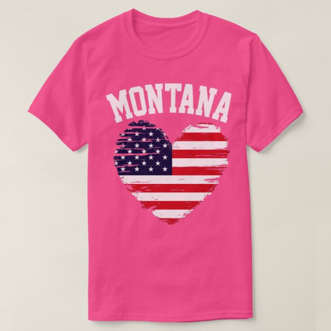 Camiseta American Flag Montana3 (Frente do Design)
