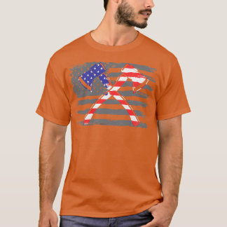 Camiseta American Flag Patriotic Axe Throwing Gift Idea Cla