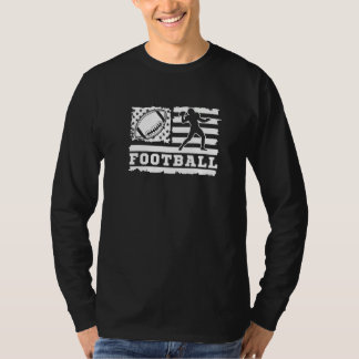 Camiseta American Flag Patriotic Lineman Tackle American Fo