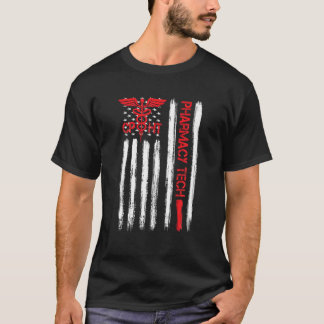 Camiseta American Flag Pharmacy Technician CPhT Tech Pharma