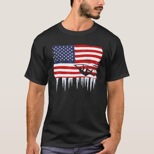Camiseta American Flag Pole Vault 1 (Frente)